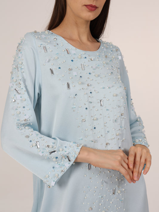 Abstract Embellished Dress