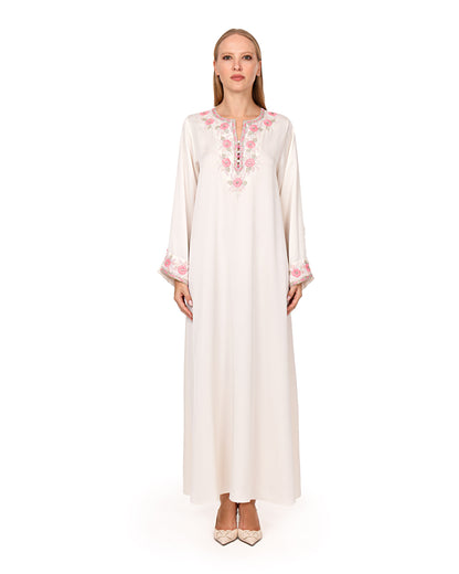 Classic kaftan  with Moroccan  inspired  neckline