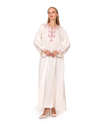 Classic kaftan  with Moroccan  inspired  neckline