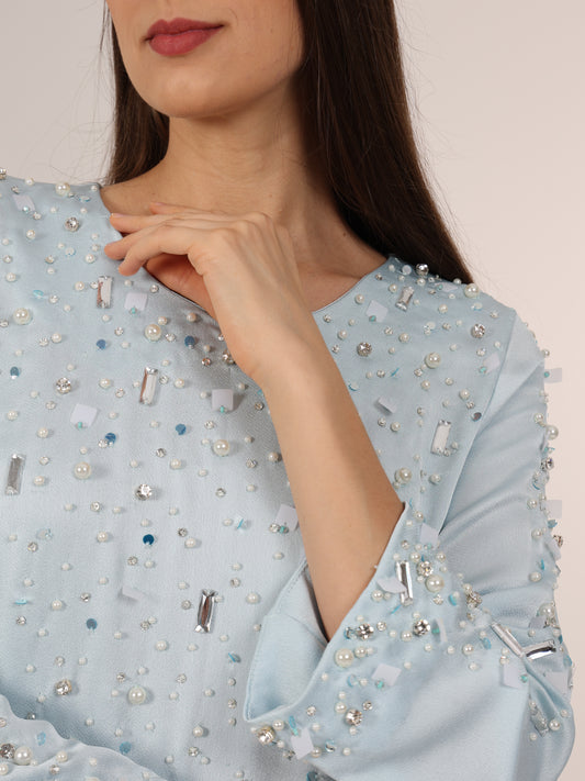 Abstract Embellished Dress